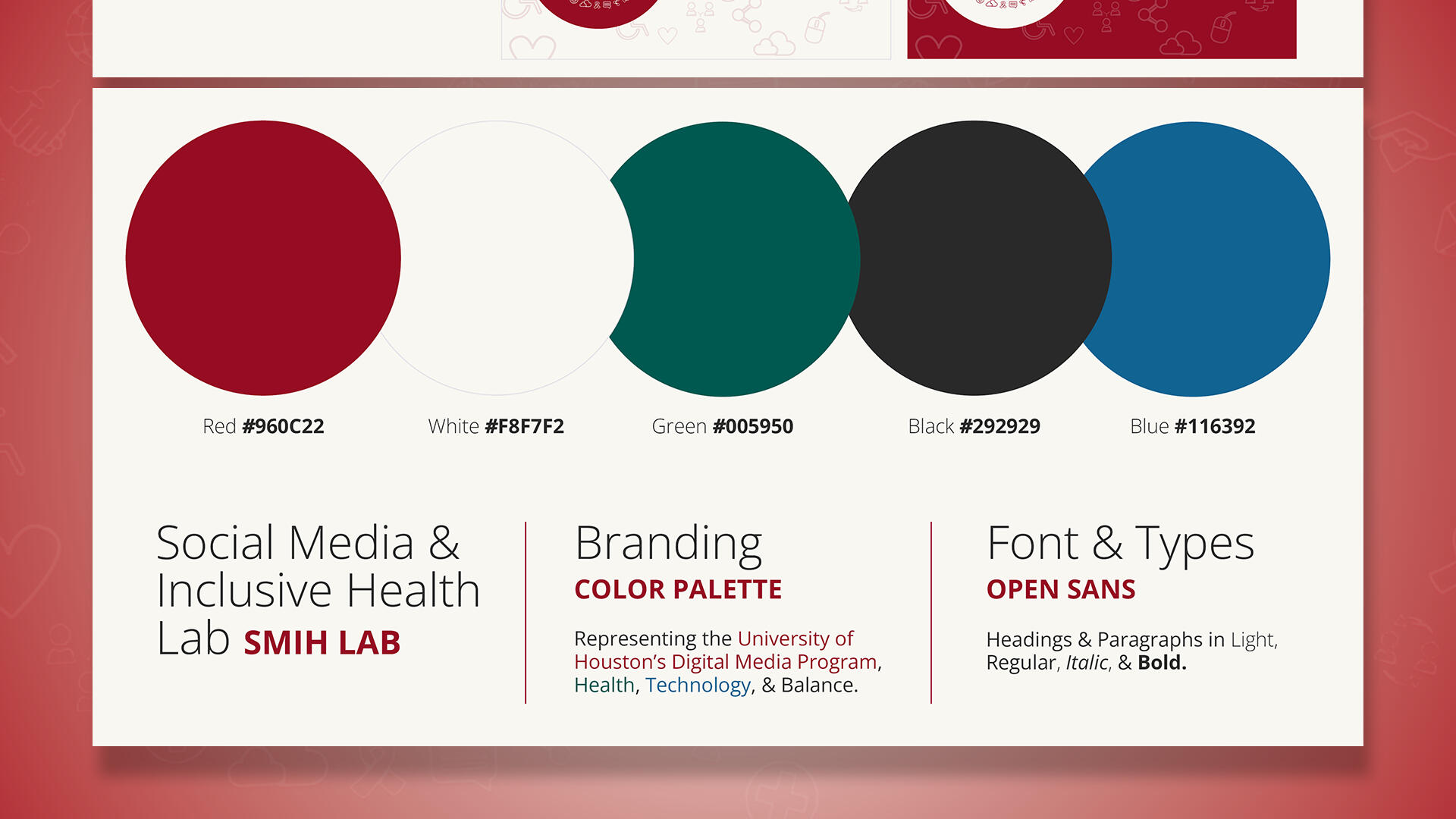 SMIH Lab: Branding & Fonts SMIH Lab: Branding & Fonts