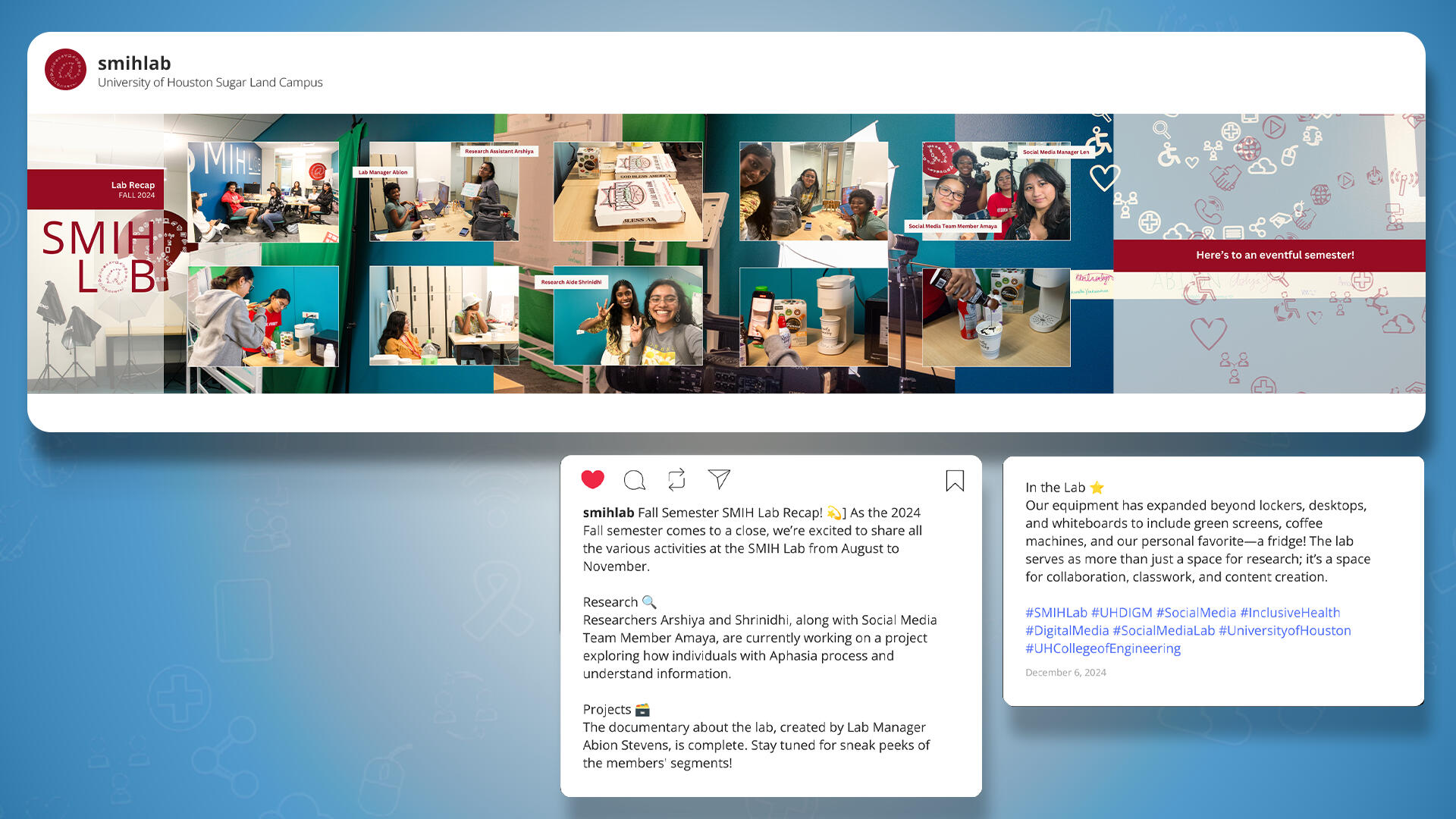SMIH Lab: Project & Lab Recap SMIH Lab: Project & Lab Recap